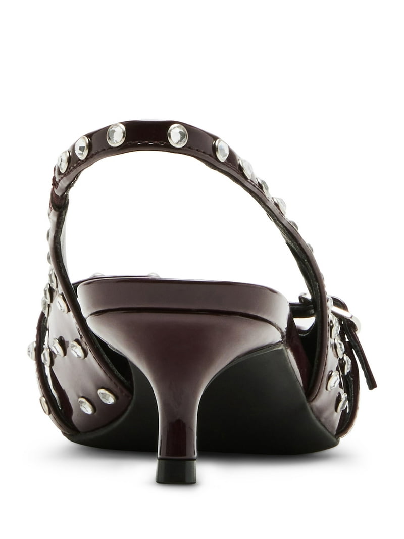 【人気☆】Madden Girl by Steve Madden Krystal-R ミュール Madden Girl Women's Krystal-R Rhinestone Slingback Kitten