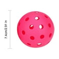 thumbnail image 3 of Gallickan 4 Pack Pickleball Balls, 40 Holes Pickleball Balls - Play for Outdoor Indoor, Elasticity & Durable, 74mm Standard Size - Gifts for Pickleball Lovers & Beginner, Hot Pink, 3 of 6