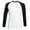 White/Black, variant on Fruit Of The Loom Mens Long Sleeve Baseball T-Shirt