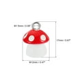 thumbnail image 2 of Unique Bargains Pendentifs en Résine Gouttes, Lot de 30 Mini Pendentifs en Forme de Champignon pour Fabrication de Bijoux DIY, Rouge, 2 of 6