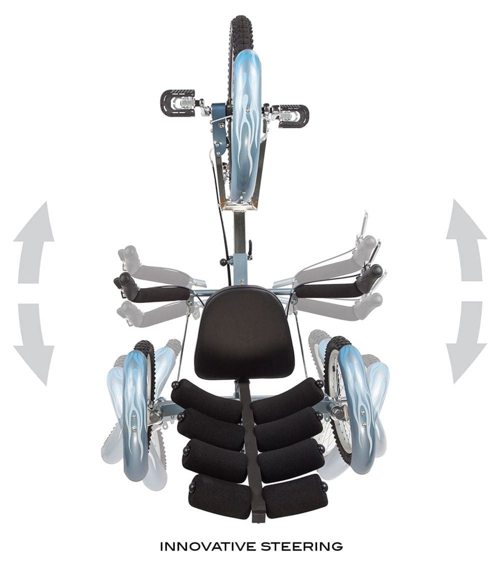Mobo Shift: The World's First Reversible 3-Wheeled Cruiser Tricycle, Adult -Blue