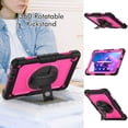 thumbnail image 3 of Case for Lenovo Tab M10 3rd Gen 10.1 inch 2022 with Screen Protector, 360 Degree Rotating Kickstand Hand Strap Heavy Duty Shockproof Cover with Shoulder Strap, Rose PC, 3 of 7