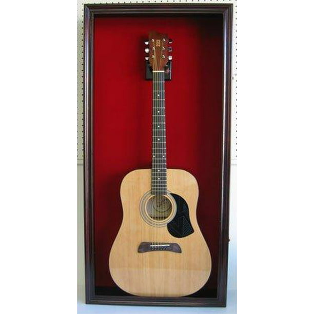 Large Acoustic Guitar Display Case, Guitar Storage Cabinet