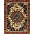 thumbnail image 1 of Ahgly Company Tapis d'Intérieur Rectangulaire Abstrait Rouge, 2 Pieds x 5 Pieds, 1 of 6