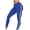 Blue high waisted yoga leggings a1, variant on Women Slim Fit High Waisted Stretch Active Long Pants Leggings Yoga Running Gym Workout Tights Casual Sportswear Athletic Trousers, Blue XL