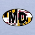 thumbnail image 3 of CafePress - Maryland MD Oval (W/Flag) Toddler T Shirt - Cute Toddler T-Shirt, 100% Cotton, 3 of 4