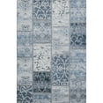 thumbnail image 2 of HomeRoots 649560 5 x 8 ft. Denim Blue & Ivory Patchwork Transitional Washable Machine Made Rectangle Area Rug with UV Protection, 2 of 6