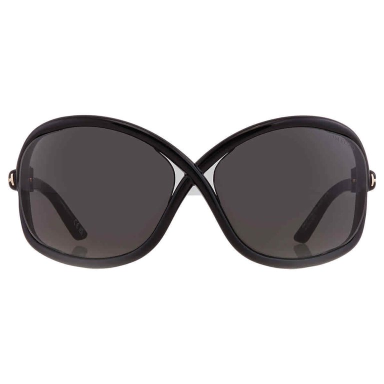 Tom Ford Women Sunglasses FT1068 Bettina 01A 68 - Shiny Black