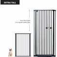 thumbnail image 3 of 60" Extra Tall Cat Gate - 30-45" Wide Extendable Cat Barrier for Doorway - Pressure Mounted Cat gate for Doorway - Auto Close Extra Tall Pet Gate - Includes Extensions Kit - 60 inch Tall pet gate, 3 of 6