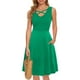 thumbnail image 4 of Vestido sin mangas con tirantes y cuello en V para mujer, informal, con bolsillos sólidos Pompotops ghjkhdj3395, 4 of 9