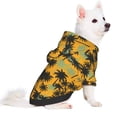 thumbnail image 2 of Fotbe Hawaii Palms Print Small Dog Sweater Hoodies Pet Grey Hooded Soft Fleece Sweatshirts with Pocket Fall Winter Puppy Cat Sweaters Warm Clothes-X-Large, 2 of 7