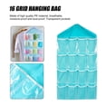 thumbnail image 4 of Organizador de calcetines colgantes 16 bolsillos para armario Ropa interior Bolsa de almacenamiento Azul Hugtrwg  Para estrenar, 4 of 6