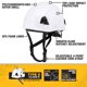 thumbnail image 2 of Casco de seguridad DEWALT DPG22 tipo II clase E blanco talla adulto, 2 of 6