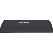 Manhattan 4K 4-Port HDMI Splitter, 4K@30Hz, AC Powered, Black
