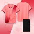 thumbnail image 2 of ZACPNCV Kids Soccer Jersey Boys Girls Quick Dry Training Set Indoor Uniform Pink 4-5 Years, 2 of 5