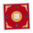 thumbnail image 3 of Tapete de mesa Mahjong, cubierta de mesa con reducción de ruido, 31,50 ''x 31,50'', cubierta antideslizante para mesa de juego Mahjong para juegos de rojo b, 3 of 8