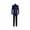 3pcs Dark Blue, variant on Boys Suit, Toddler Kids Teenager Suits for Boys Formal Wear Ring Bearer Outfit Dress Clothes Slim Fit