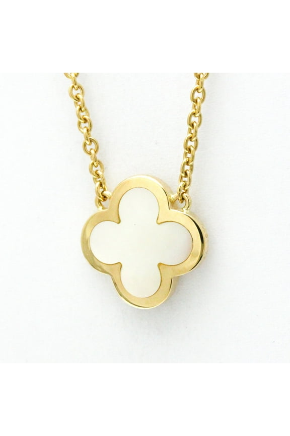 Pre-Owned Van Cleef & Arpels Pure Alhambra Necklace Yellow Gold (18K) Mother Of Pearl... (Good)