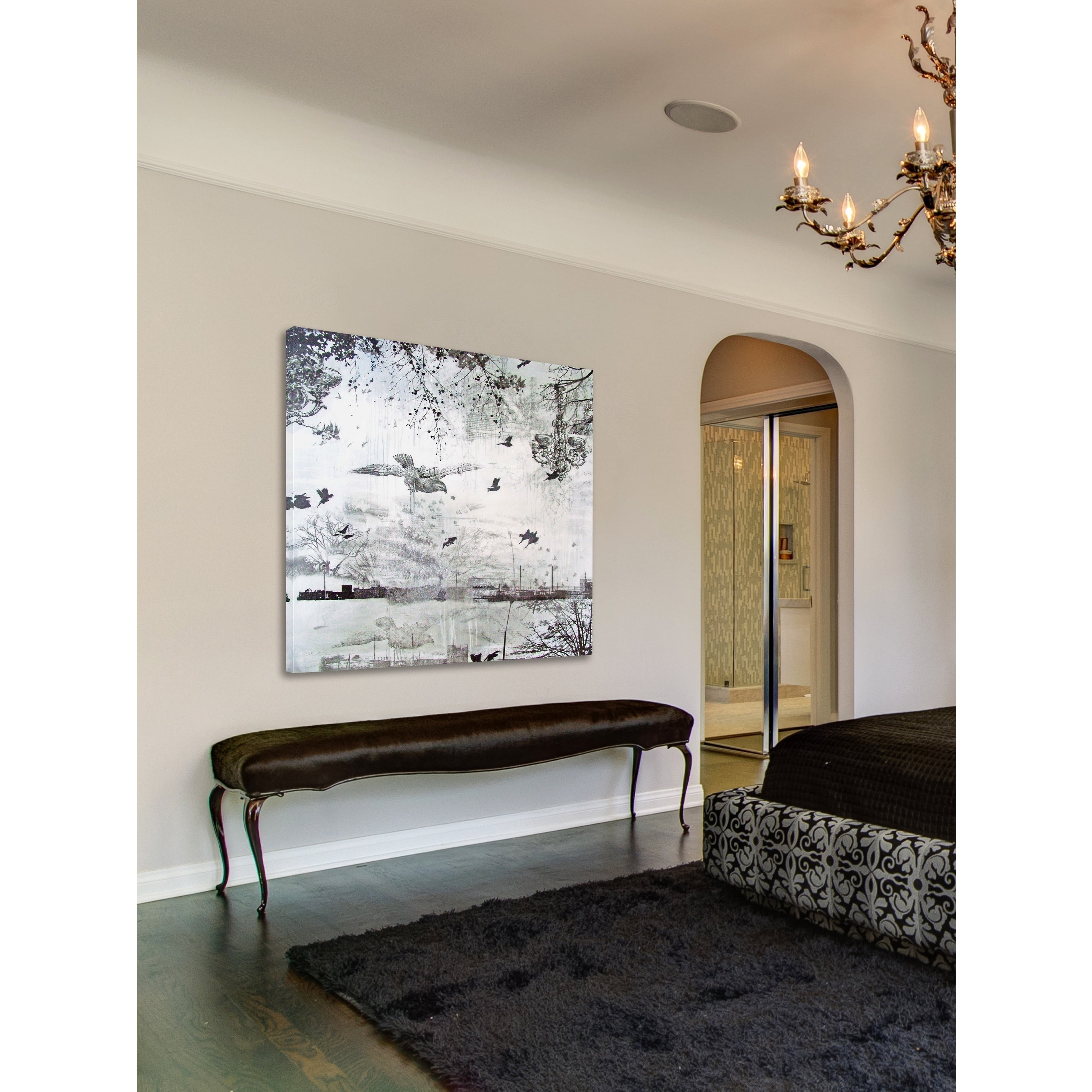 Marmont Hill "Peripheral Collage" by Tracy Silva Barbosa Painting Print on Canvas