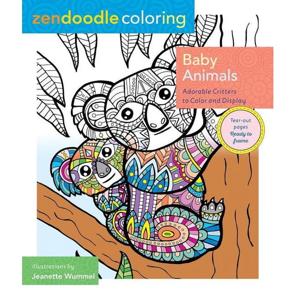 Zendoodle Coloring Baby Animals