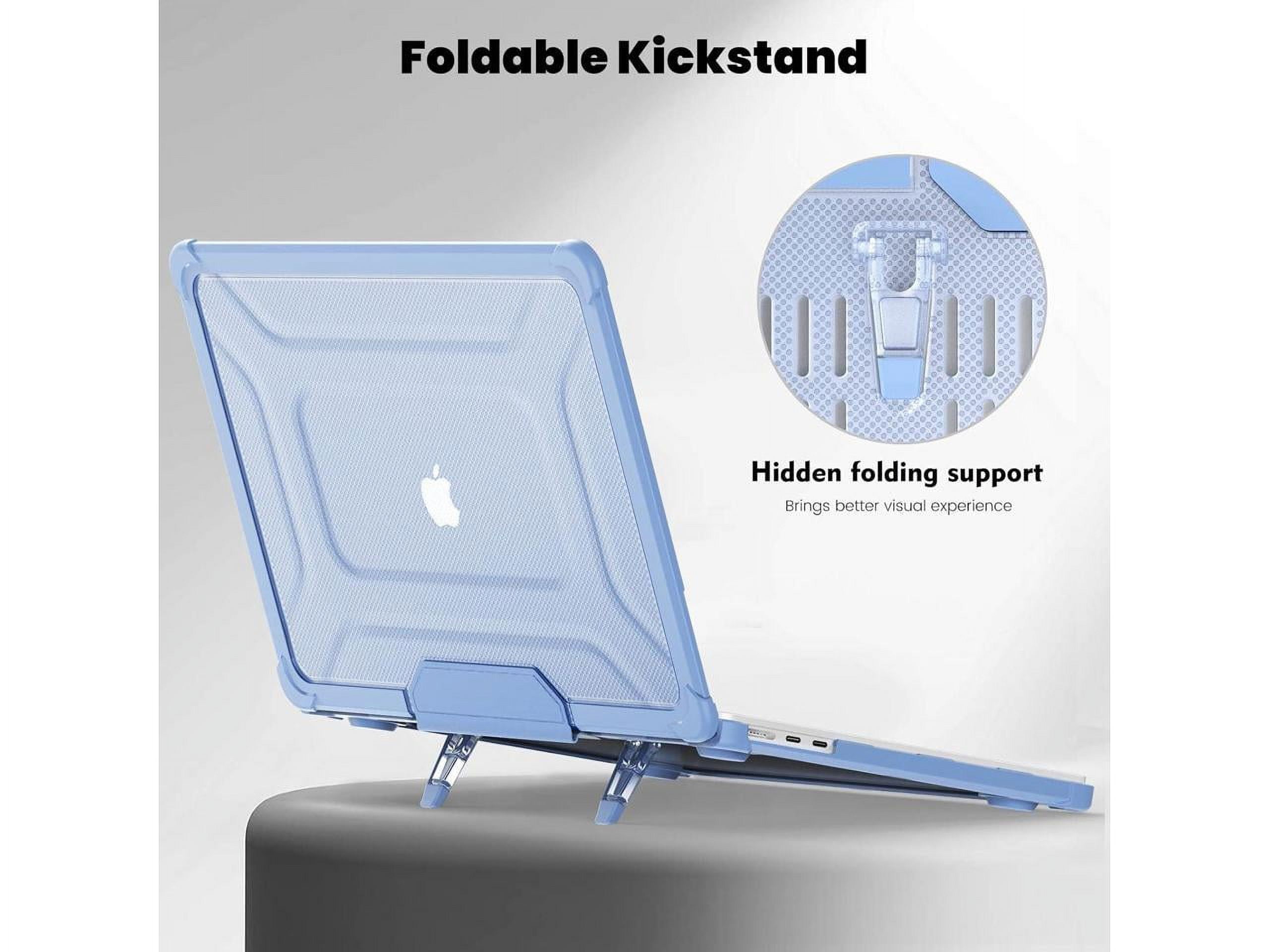 MEEgoodo Schutzhülle Für MacBook Air 15 Zoll (M4/M3/M2) – Transparent, Mit Tastaturabdeckung & Webcam-Schutz