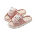 thumbnail image 3 of Zapatillas de lino de primavera para mujer, de suela gruesa, modernas, para el hogar, con dibujos animados, prácticas zapatillas de algodón, 3 of 3