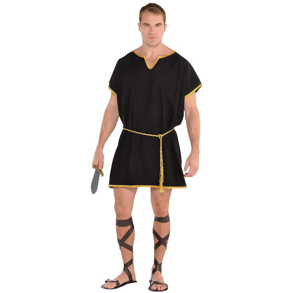 Roman Tunic Adult Costume Black - Standard - Walmart.com
