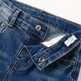 thumbnail image 6 of KIDSCOOL SPACE Girls Jeans,Elastic Waistband Inside Little Big Girl Ripped Holes Denim Pants,Blue,13-14 Years, 6 of 6
