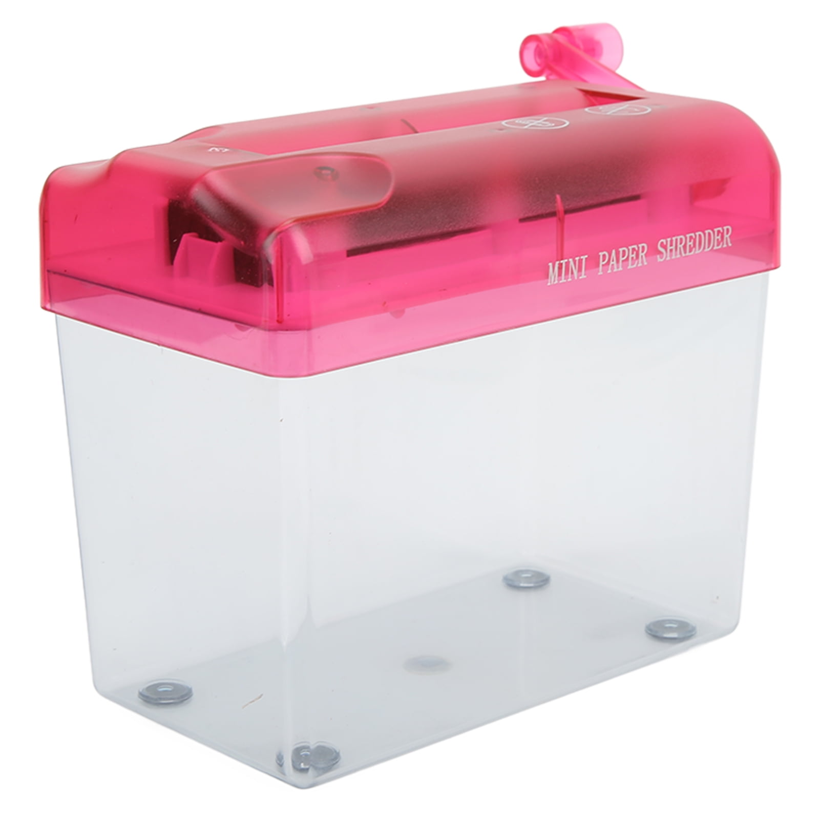 Mini Shredder, Hand Cranking ABS Material Antislip Design Manual Shredder  For Office For Household For School