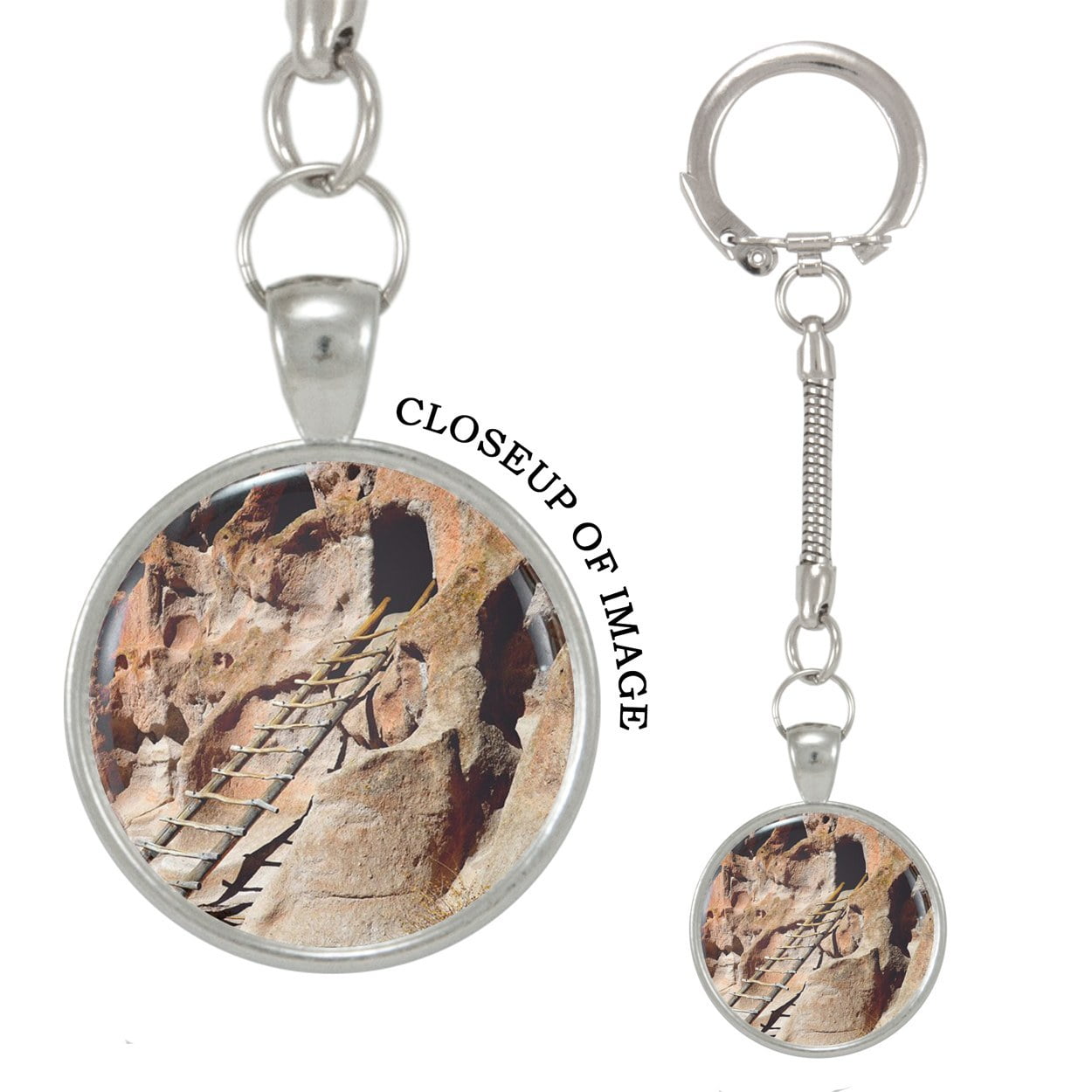 Bandalier National Monument Historical Ladder Keychain