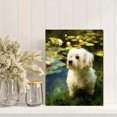 thumbnail image 2 of Pink Maine Coon Cat Canvas Print Hotel Cafe Home Wall Art, 2 of 8