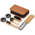 thumbnail image 3 of Shoe Shine Kit with Stylish PU Leather Case, 7 Piece Travel Shoe Shine Kit, 3 of 5