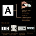 thumbnail image 3 of AMERTEER Large Letter Stencils Numbers Craft Stencils 6 Inch  62 Pcs Reusable Plastic Alphabet Templates for Painting On DIY Art Projects, 3 of 5
