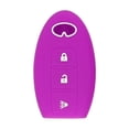 thumbnail image 2 of 3 Botones Car Key Case Cover Silicona Car Key Pocket Púrpura, 2 of 6