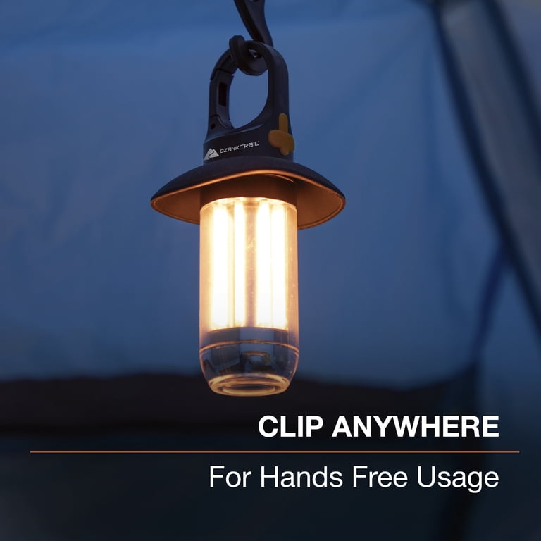 Ozark Trail Mini Filament Lantern, 250 Lumens, Rechargeable, Multi
