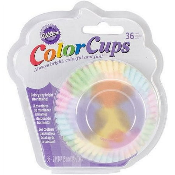 Wilton ColorCups Cupcake Liners, Watercolor, 36 Ct