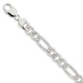 thumbnail image 1 of 925 Sterling Silver 9.5mm Figaro Chain Bracelet, 1 of 6