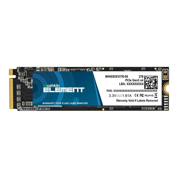 Mushkin ÉLÉMENT - SSD - 2 TB - Interne - M.2 2280 - PCIe 3.0 x4 (NVMe)