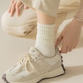 thumbnail image 5 of 6 Pack Womens Crew Socks, Lightweight Thin Casual Crew Socks Size 5-10, 5 of 7