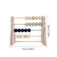thumbnail image 2 of Redempat Wood Abacus Toy Beads Counting Playthings Simple Design Early Education Math Learning Toys Educational Prop Home Decoration Blue, 2 of 9
