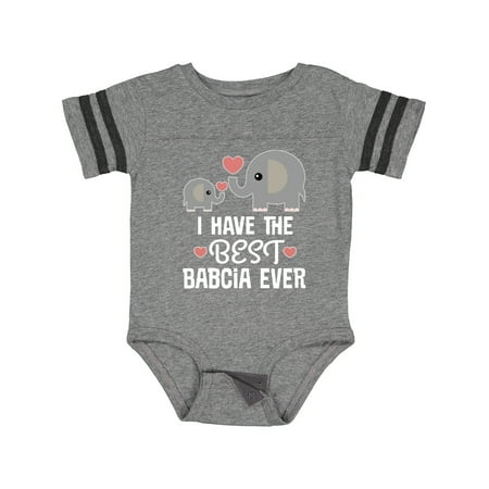 

Inktastic Best Babcia Ever Grandchild Gift Baby Boy or Baby Girl Bodysuit