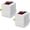 2 Pack, variant on 2 Prong Outlet Extender with /Off (2 Pack), Power Outlet Adapter Wall Tap, Energy Efficient Adapter for Small Appliances, Space-Saving Design, Travel Essentials,ETL Listed,White