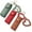 3pcs-#c, variant on Lip Oil Keychain 2in1 Mirror & Lip Balm Holder, Portable PU Leather Chapstick & Lipstick Organizer Keychain for Travel, Car & Purses, Mini Size Gift for Women & Girl