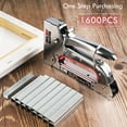 thumbnail image 5 of NEU MASTER Staple Gun, Light Duty Stapler Kit Come with 1600 pcs 5/16,3/8 inch JT21 Staple Strip, All Steel Tacker, 5 of 8