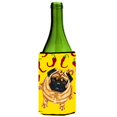 thumbnail image 1 of Pick a Pepper Pug Wine Bottle Can cooler Hugger, 1 of 1