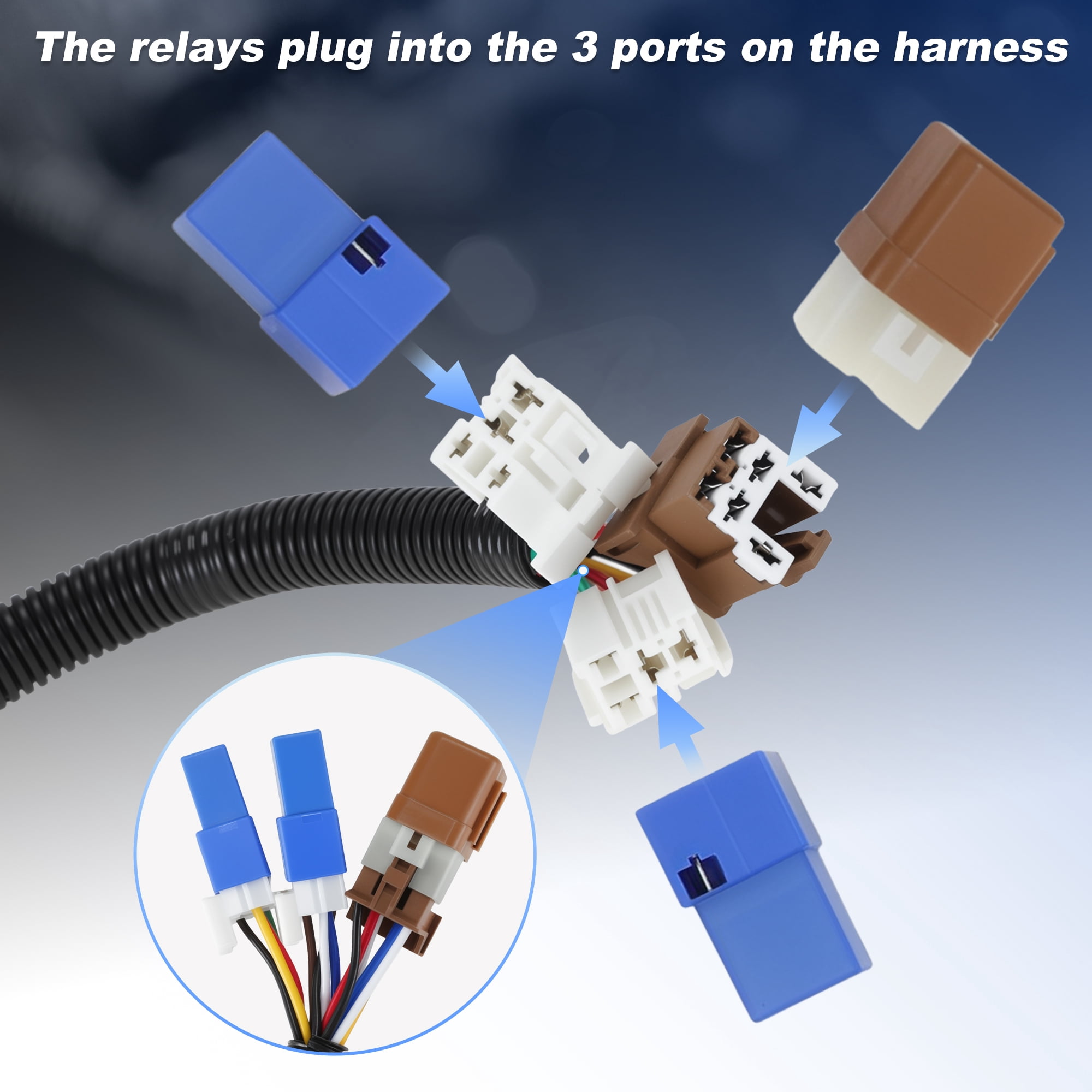 Unique Bargains 4 Pin Trailer Wiring Harness Towing Hitch Kit for Nissan Frontier