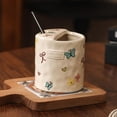 thumbnail image 6 of Novelty Ceramic Coffee Mug Designed, 10oz Retro Hand-Painted Ceramic Travel Mug, Microwave & Dishwasher Safe, Perfect Present for Coffee Lovers, 6 of 9