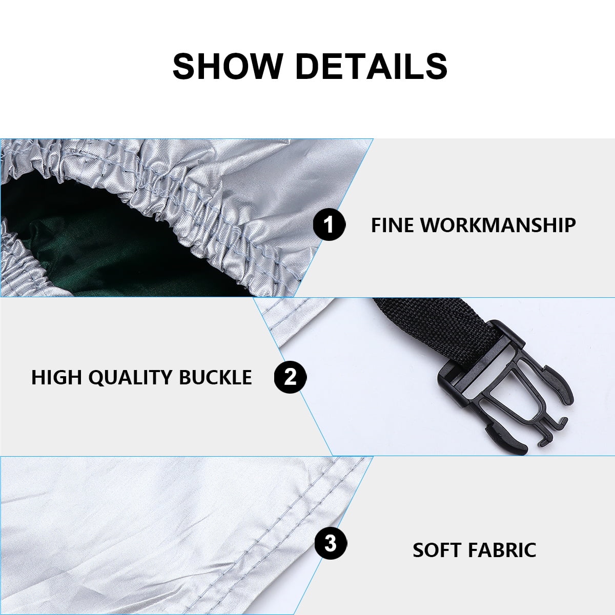 Motorcycle Cover Motorbike Universal Weather Resistant Rain Outdoor Motorbikes Shelter Storage