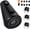 Matte Black, variant on Pull Down Kitchen Faucet Head Replacement,3-Function Sink Spray Nozzle with 9 Adapters,Compatible with Moen,American Standard,Delta,Kohler Faucets,Matte Black