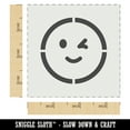 thumbnail image 2 of Winking Smiling Face Emoticon DIY Cookie Wall Craft Stencil - 3.5 Inch, 2 of 5